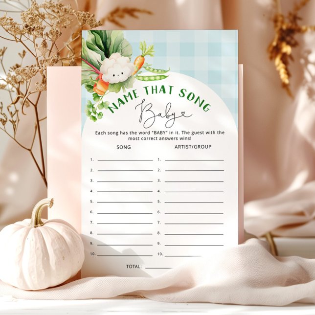 Lokalt odlat baby Namn som sång babyduschspel (Skapare uppladdad)