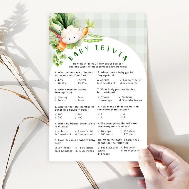 Lokalt odlat baby-trivia-babyduschspel (Skapare uppladdad)