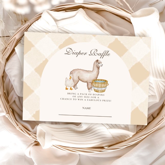 Lokalt odlat babyskor Diapper Raffle Tilläggskort (Skapare uppladdad)