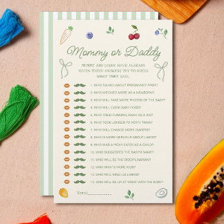 Lokalt odlat babyskor eller Mamma för pappa