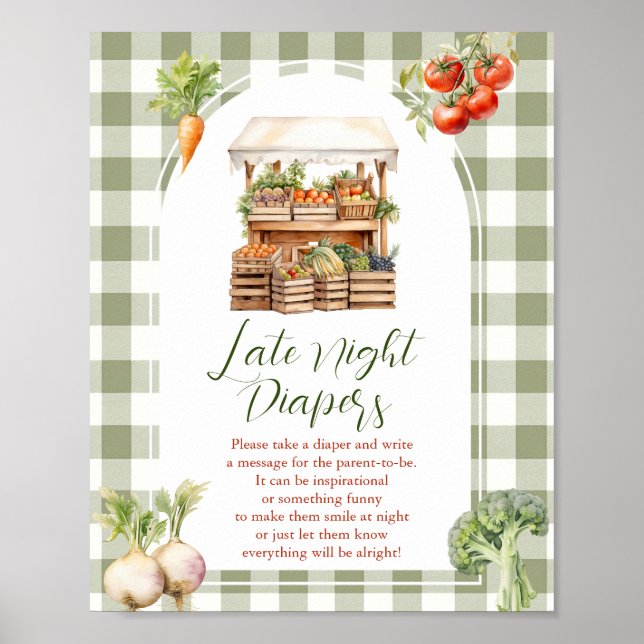 Lokalt odlat babyskor på marknaden för sent dagtid poster (Framsidan)