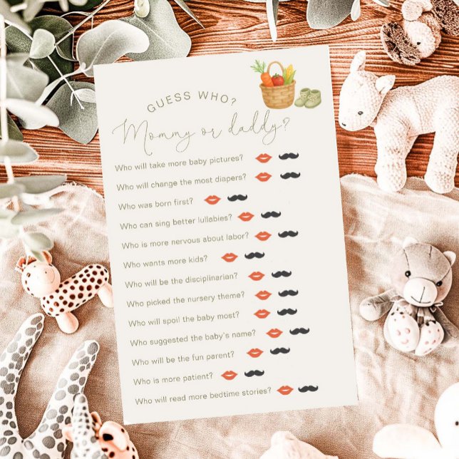 Lokalt odlat babyvisningsprogram "Gissa vem"-spel (Skapare uppladdad)