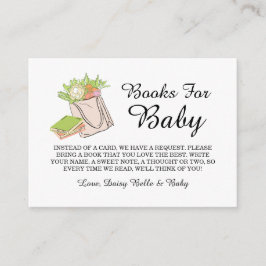 Lokalt Odlat Barn är På Väg Baby Shower Tilläggskort