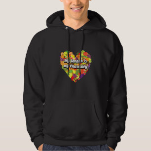 Lokalt odlat ekologiskt livsmedel för trädgårdsmäs hoodie