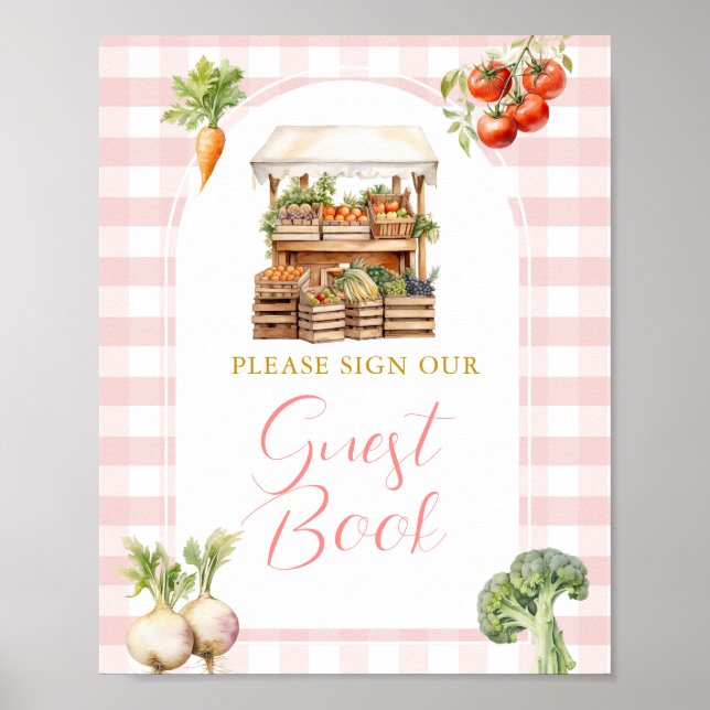Lokalt odlat färskvarumarknadens babygäst Bok Poster (Framsidan)