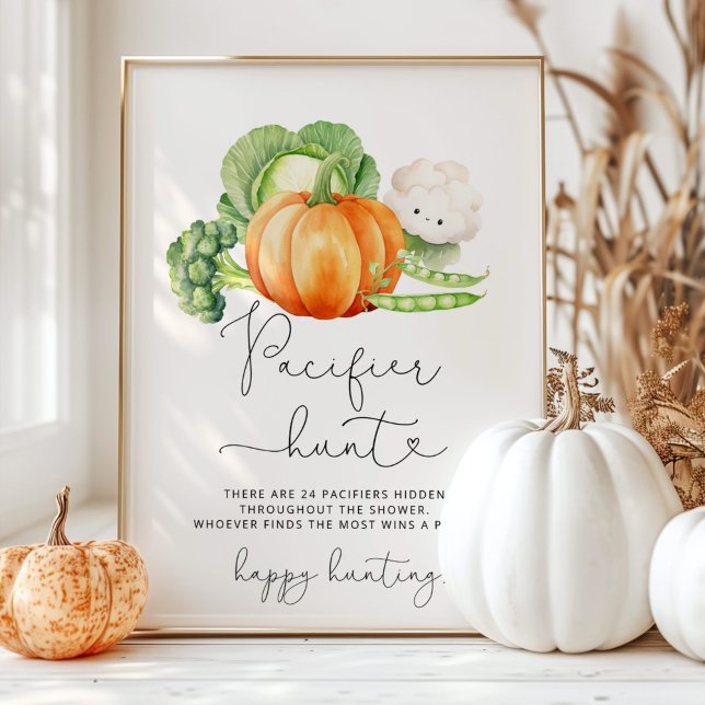 Lokalt odlat jakt på babyduschspel i Fall Nappar Poster (Skapare uppladdad)