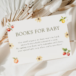 Lokalt odlat Rustic Baby Shower Bokar för Baby Tilläggskort