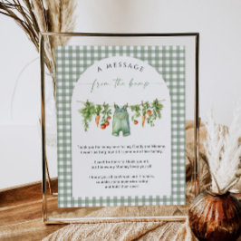 Lokalt skapat ett meddelande från babyvisningsprog poster