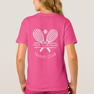 Lokalt tennisklubbnamn Teamlogo anpassad T Shirt