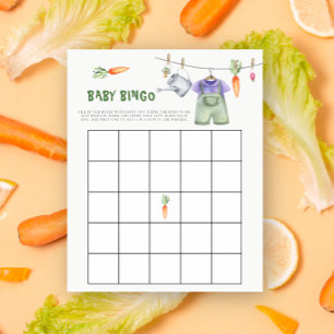 Lokalt tillverkad Baby shower Bingo spel
