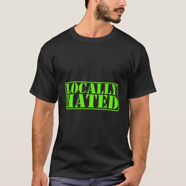 Lokalt upphetsade greenier t shirt (Framsida)