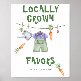 Lokalt växande babyduschfavoriter Poster