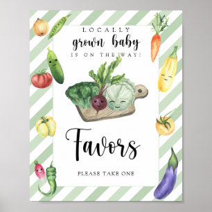 Lokalt växande babyduschfavoriter Poster
