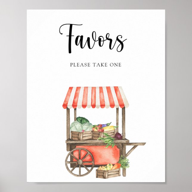 Lokalt växande babyduschfavoriter Poster (Framsidan)