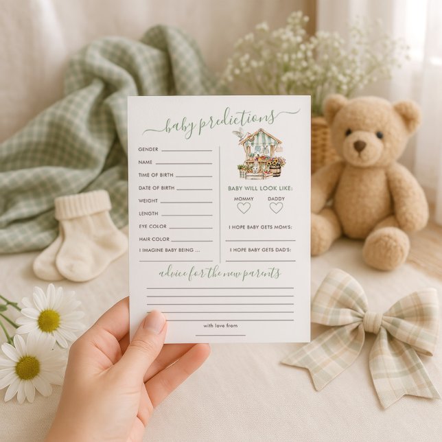 Lokalt växande förutsägelser - babyvisare - spelko inbjudningar (Skapare uppladdad)