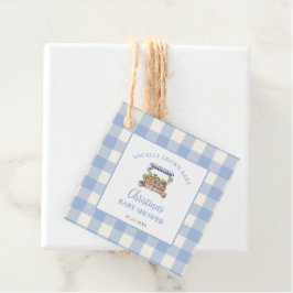 Lokalt växande pojkbabyskor gåvor etiketter