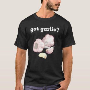Lökar av vitlökshandskar t shirt