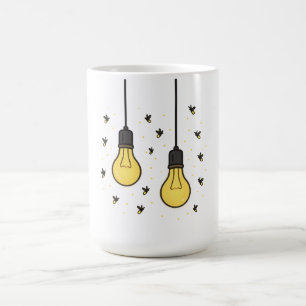 Lökar: Fireflies Dancing Around Light Kaffemugg
