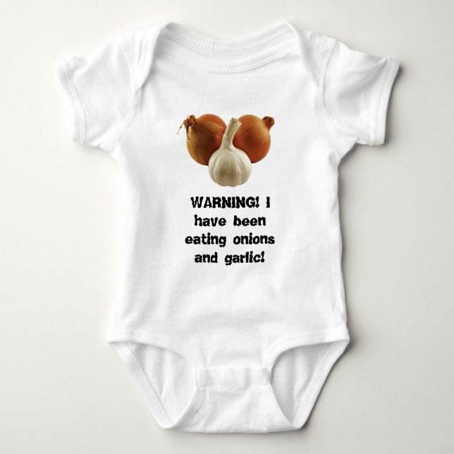 Lökar och vitlök tee shirt (Framsida)