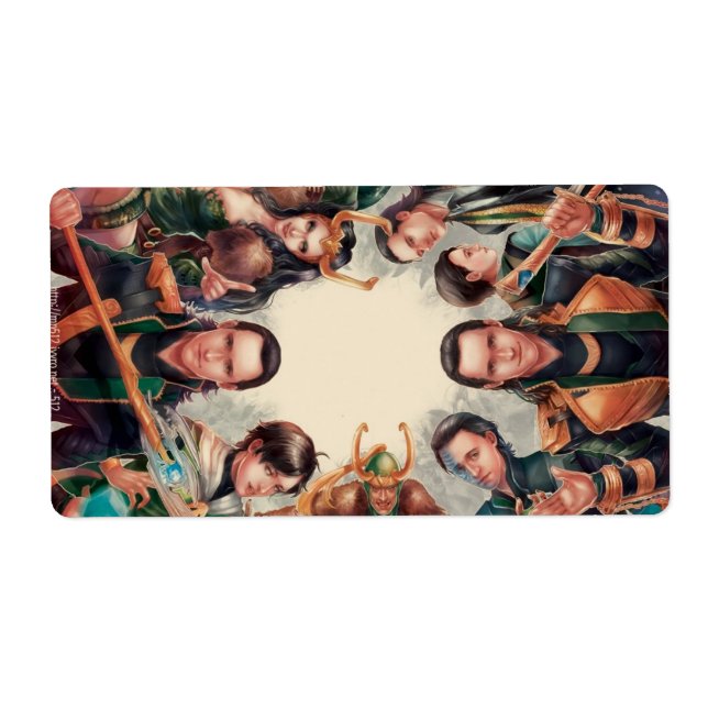 Loki alla etiketter fraktsedel (Framsidan)