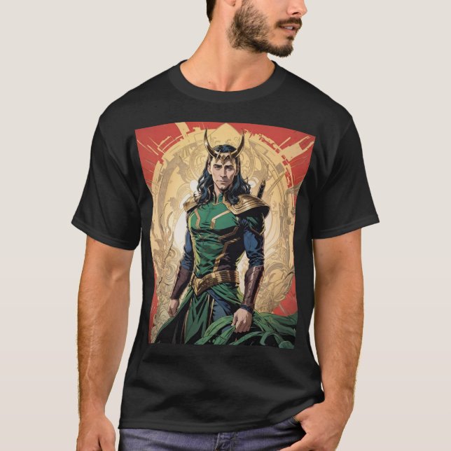 Loki – God of Mischief T Shirt (Framsida)