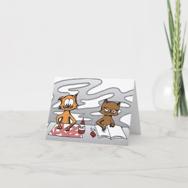 Loki och Mayday Tass Painting Kort (Framsida)