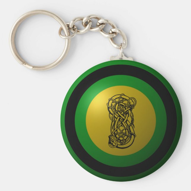 Loki Shield Round Keychain Nyckelring (Framsidan)