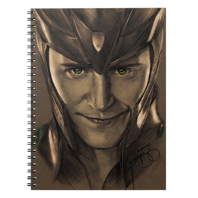 Loki Teckning Anteckningsbok (Framsidan)