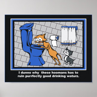 Loki "Toilet Trouble" Bathroom Print Poster