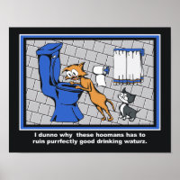 Loki "Toilet Trouble" Bathroom Print