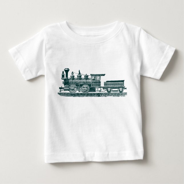 Lokomotiv 02 - Mörk grönt T-shirt (Framsida)