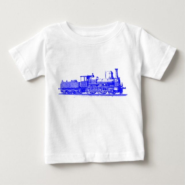 Lokomotiv - blå t shirt (Framsida)
