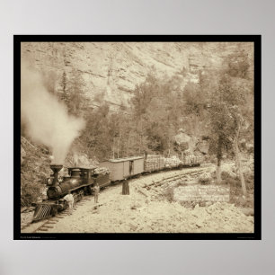 Lokomotiv i Black Hills SD 1890 Poster