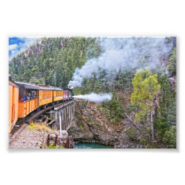 Lokomotiv i Durango och Silverton Fototryck