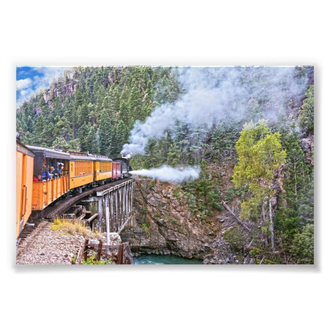 Lokomotiv i Durango och Silverton Fototryck (Framsidan)