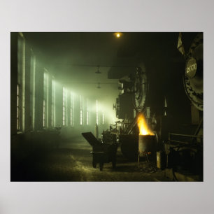 Lokomotiv i Roundhouse Poster