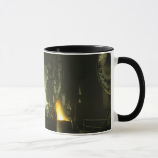 Lokomotiv i roundhousen mugg