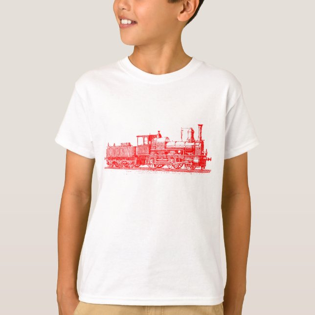 Lokomotiv - röd tee (Framsida)