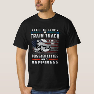 Lokomotiv Tåg Driver Railroad Tåg Funny Gift T Shirt