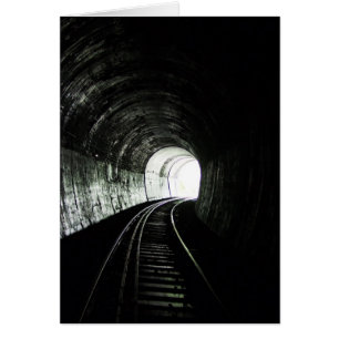 Lokomotiv tunnel hälsningskort