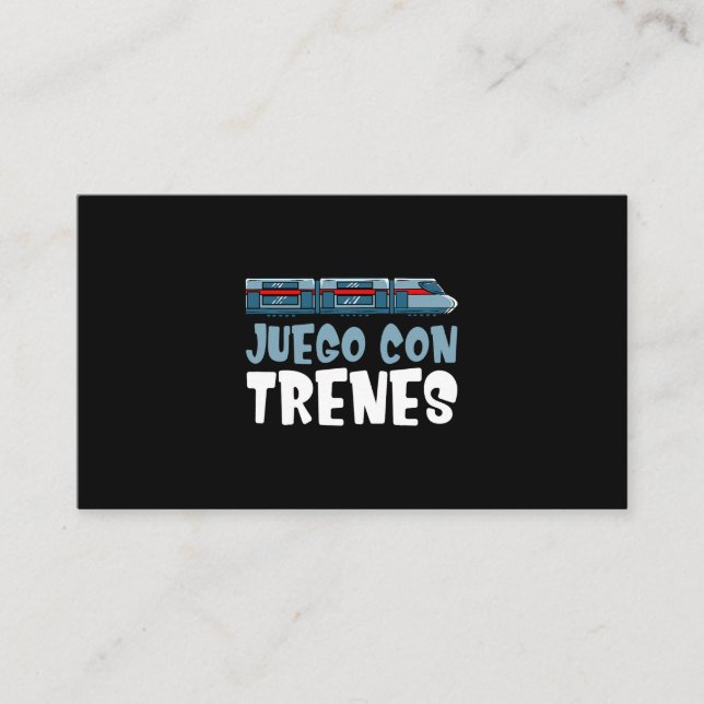 Lokomotivvagnen tåg Teckning Visitkort (Framsida)