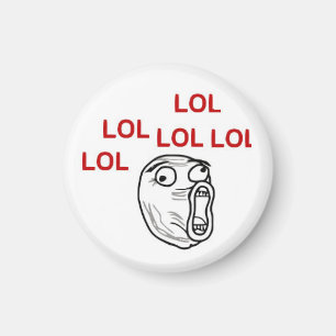 LOL-ANSIKTE MEME MAGNET