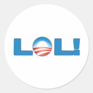 LOL Anti Obama Runt Klistermärke