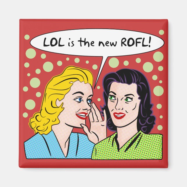 LOL är det nya ROFL Magnet (Framsidan)