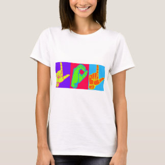 LOL ASL undertecknar språkdesign Tee