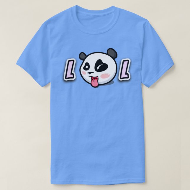 LOL Cute Panda ansikte T Shirt (Design framsida)