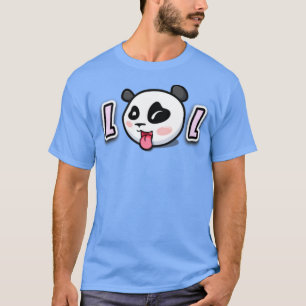 LOL Cute Panda ansikte T Shirt