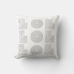 LOL Decorative Pillow - Minimalist Humor i svart Kudde
