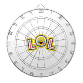 LOL Emoji Custom Dartboard - Fun Laugh Out Loud Darttavla