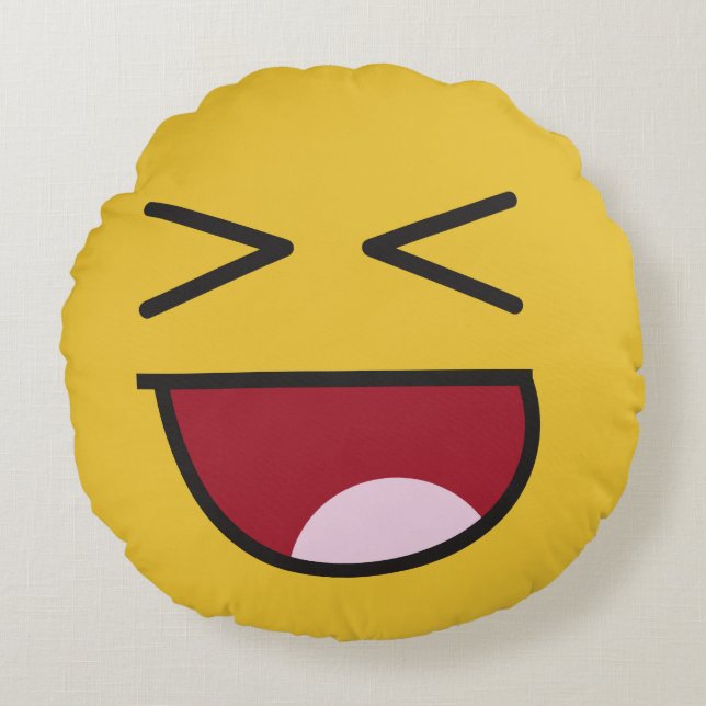 lol. emoji rund kudde (Framsidan)
